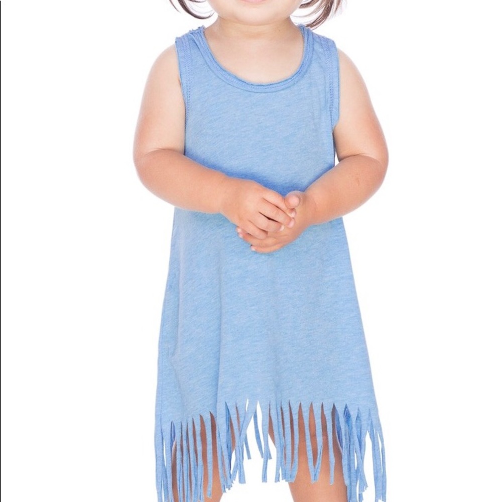 Kavio! Baby & Toddler Girl Raw Edge Fringe Dress